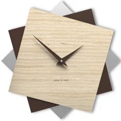 Orologi Da Parete Moderni-Selezionato da Mazzolaluce Orologio moderno a muro 35cm rovere decape'