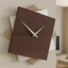 Orologi Da Parete Moderni-Selezionato da Mazzolaluce Orologio moderno a parete 35cm rovere wenge' foy