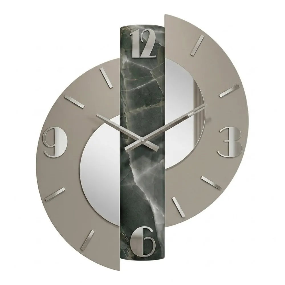 Orologi Da Parete Moderni-Selezionato da Mazzolaluce Orologio moderno a parete design particolate resina effetto marmo