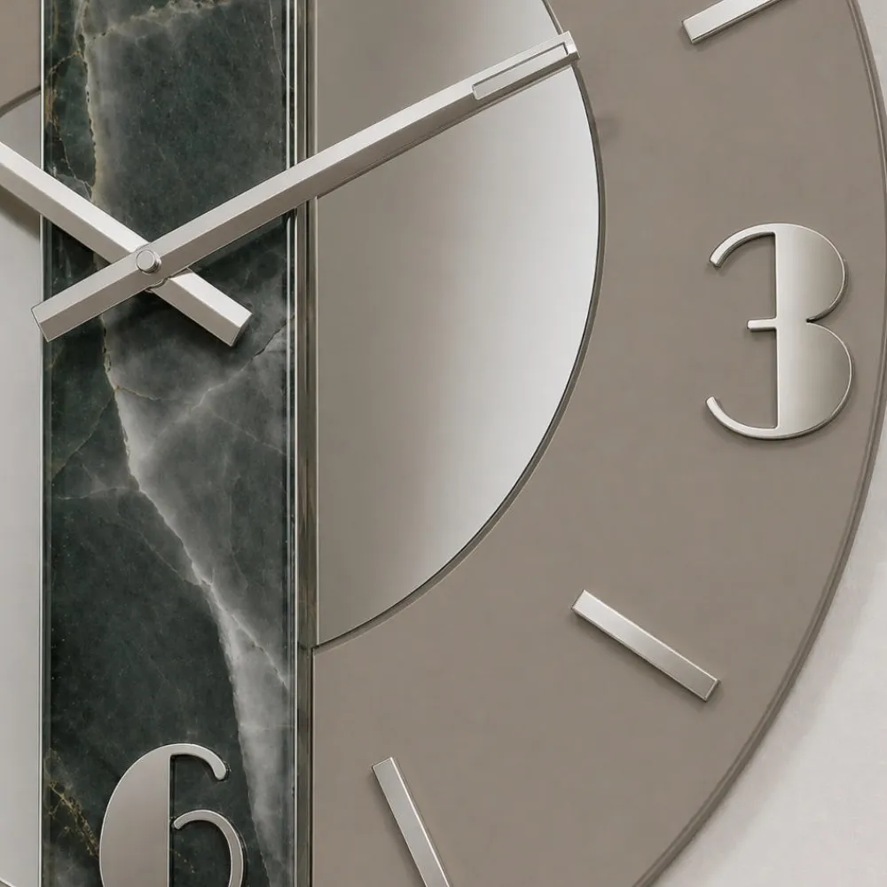 Orologi Da Parete Moderni-Selezionato da Mazzolaluce Orologio moderno a parete design particolate resina effetto marmo