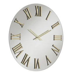 Orologi Da Parete Moderni-Selezionato da Mazzolaluce Orologio moderno a parete effetto specchio numeri oro