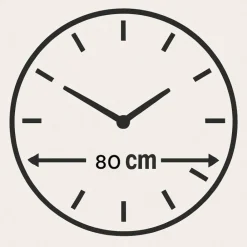 Orologi Da Parete Moderni-Selezionato da Mazzolaluce Orologio moderno 80cm da parete effetto marmo rosa oro