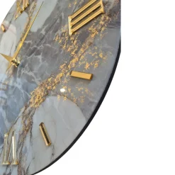 Orologi Da Parete Moderni-Selezionato da Mazzolaluce Orologio moderno 60cm per parete effetto marmorizzati numeri oro