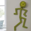 Orologi Da Parete Moderni-Selezionato da Mazzolaluce Orologio moderno da muro legno colore verde oliva