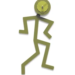 Orologi Da Parete Moderni-Selezionato da Mazzolaluce Orologio moderno da muro legno colore verde oliva