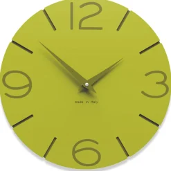 Orologi Da Parete Moderni-Selezionato da Mazzolaluce Orologio moderno da parete 30cm verde cedro