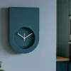 Orologi Da Parete Moderni-Selezionato da Mazzolaluce Orologio moderno da parete cucina color petrolio