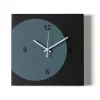 Orologi Da Parete Moderni-Selezionato da Mazzolaluce Orologio moderno da parete design quadrato nero e petrolio