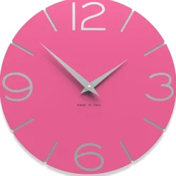 Orologi Da Parete Moderni-Selezionato da Mazzolaluce Orologio moderno da parete fucsia per cameretta