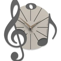 Orologi Da Parete Moderni-Selezionato da Mazzolaluce Orologio moderno da parete legno colore grigio quarzo