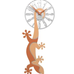 Orologi Da Parete Moderni-Selezionato da Mazzolaluce Orologio moderno da parete legno colore pesca chiaro