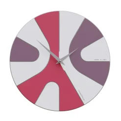 Orologi Da Parete Moderni-Selezionato da Mazzolaluce Orologio moderno da parete multicolor rotondo in legno