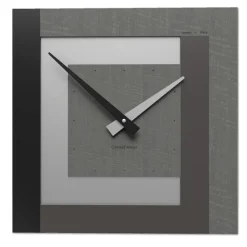 Orologi Da Parete Moderni-Selezionato da Mazzolaluce Orologio moderno da parete radica grigia