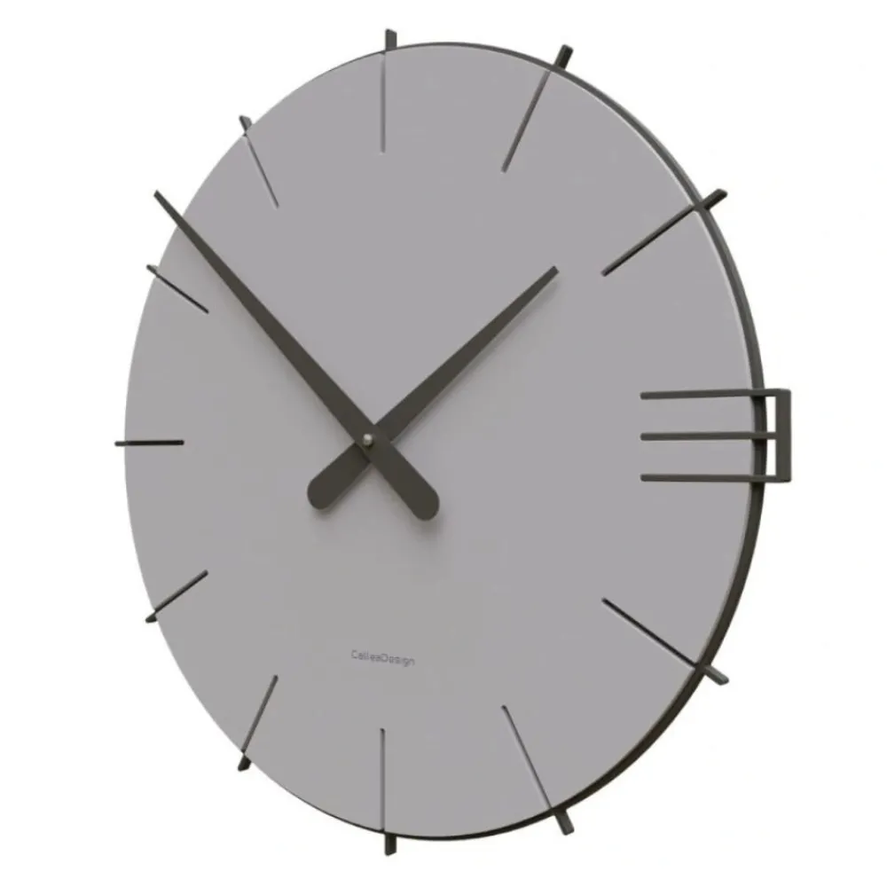 Orologi Da Parete Moderni-Selezionato da Mazzolaluce Orologio moderno da parete rotondo legno color sabbia 40cm