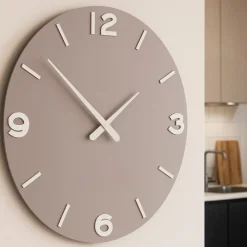 Orologi Da Parete Moderni-Selezionato da Mazzolaluce Orologio moderno da parete smarty legno grigio prugna
