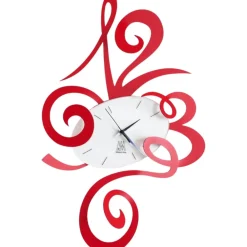 Orologi Da Parete Moderni-Selezionato da Mazzolaluce Orologio moderno design da parete rotondo rosso