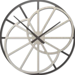 Orologi Da Parete Moderni-Selezionato da Mazzolaluce Orologio moderno grande da parete 95cm rovere breeze design