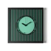 Orologi Da Parete Moderni-Selezionato da Mazzolaluce Orologio moderno per cucina quadrato nero e verde