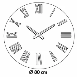 Orologi Da Parete Moderni-Selezionato da Mazzolaluce Orologio moderno per parete rotondo 80cm effetto specchio chiaro