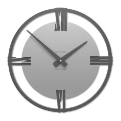Orologi Da Parete Moderni-Selezionato da Mazzolaluce Orologio moderno rotondo 30cm colore alluminio