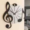 Orologi Da Parete Moderni-Selezionato da Mazzolaluce Orologio musicale da parete moderno nero grigio