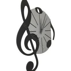Orologi Da Parete Moderni-Selezionato da Mazzolaluce Orologio musicale da parete moderno nero grigio