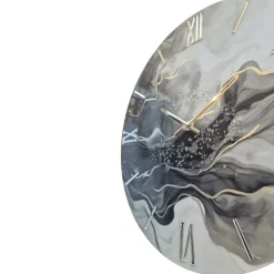 Orologi Da Parete Moderni-Selezionato da Mazzolaluce Orologio nero grigio 60cm da parete design moderno