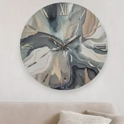 Orologi Da Parete Moderni-Selezionato da Mazzolaluce Orologio nuance 60cm da parete tondo moderno in resina