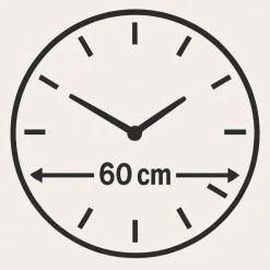 Orologi Da Parete Moderni-Selezionato da Mazzolaluce Orologio onde 60cm design moderno da parete in resina numeri oro