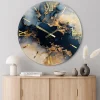 Orologi Da Parete Moderni-Selezionato da Mazzolaluce Orologio onde design particolare 80cm grandi dimensioni elegante