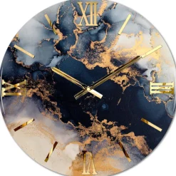 Orologi Da Parete Moderni-Selezionato da Mazzolaluce Orologio onde design particolare 80cm grandi dimensioni elegante
