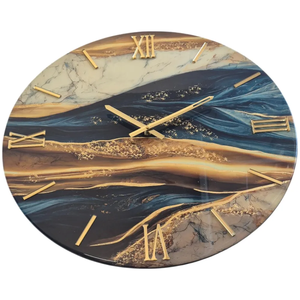 Orologi Da Parete Moderni-Selezionato da Mazzolaluce Orologio particolare da parete 60cm plutone effetto marmo