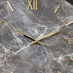 Orologi Da Parete Moderni-Selezionato da Mazzolaluce Orologio particolare da parete rotondo effetto marmo e oro 60cm