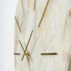 Orologi Da Parete Moderni-Selezionato da Mazzolaluce Orologio per grande parete 110x71 effetto marmo sagomato