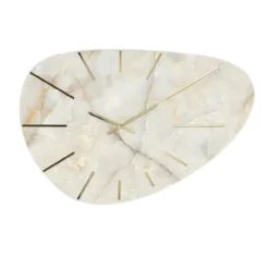 Orologi Da Parete Moderni-Selezionato da Mazzolaluce Orologio per grande parete 110x71 effetto marmo sagomato