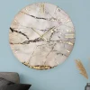Orologi Da Parete Moderni-Selezionato da Mazzolaluce Orologio per parete 40cm elegance gold moderno rotondo in resina