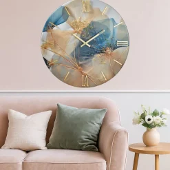 Orologi Da Parete Moderni-Selezionato da Mazzolaluce Orologio primavera da parete 40cm moderno rotondo moderno