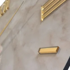 Orologi Da Parete Moderni-Selezionato da Mazzolaluce Orologio reale per parete 60cm effetto marmo moderno rotondo