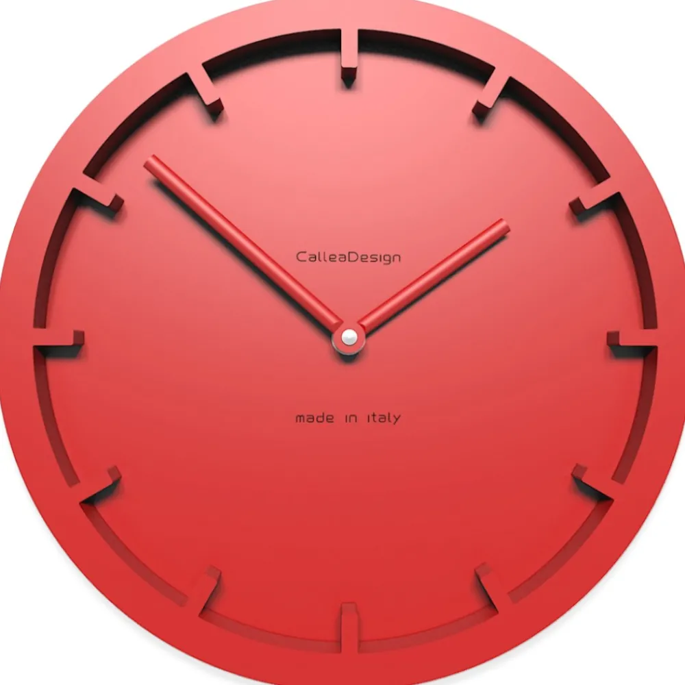 Orologi Da Parete Moderni-Selezionato da Mazzolaluce Orologio rosso fuoco 26 da parete design moderno