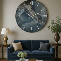 Orologi Da Parete Moderni-Selezionato da Mazzolaluce Orologio rotondo da parete 80cm grande design moderno
