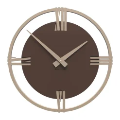 Orologi Da Parete Moderni-Selezionato da Mazzolaluce Orologio rotondo moderno a muro 30cm cioccolato