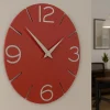 Orologi Da Parete Moderni-Selezionato da Mazzolaluce Orologio rotondo moderno da parete colore rubino