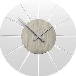 Orologi Da Parete Moderni-Selezionato da Mazzolaluce Orologio rovere breeze in legno rotondo da parete