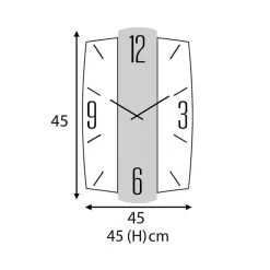 Orologi Da Parete Moderni-Selezionato da Mazzolaluce Orologio saturno per parete 74cm effetto marmo specchio