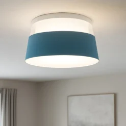 Plafoniere Moderne-Stilnovo Oxygen celeste plafoniera dimmerabile 36w 3000k moderna