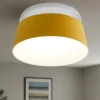 Plafoniere Moderne-Stilnovo Oxygen plafoniera gialla led 50w 3000k dimmerabile moderna