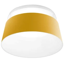 Plafoniere Moderne-Stilnovo Oxygen plafoniera gialla led 50w 3000k dimmerabile moderna