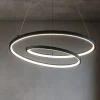 Lampadari Moderni-Ideal Lux Oz bianco sp d60 dali push lampadario led dimmerabile 48w 3000k