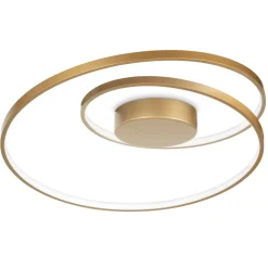 Plafoniere Moderne-Ideal Lux Oz ottone pl on-off plafoniera a led 49w 3000k