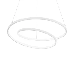 Lampadari Moderni-Ideal Lux Oz sp d80 on-off bianco lampadario per soggiorno moderno led 59w 3000k